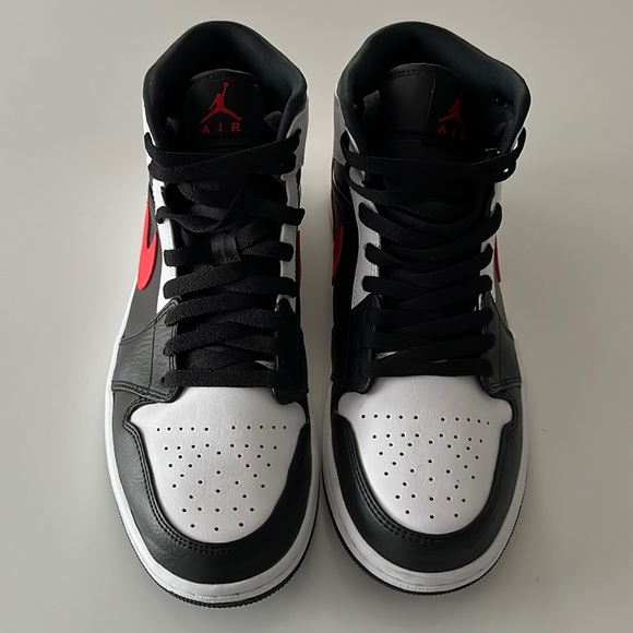 Nike Shoes Nike Air Jordan Mid Black Chile Red White Us 95 Poshmark